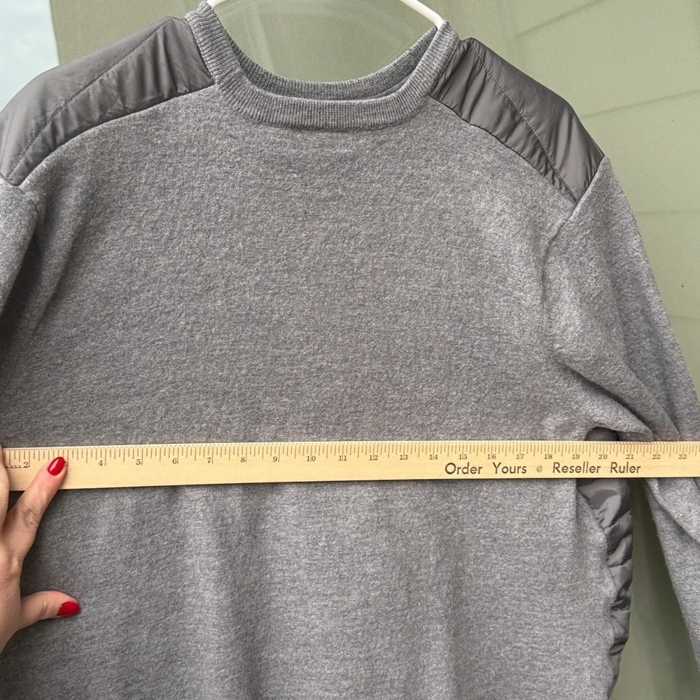 Polo Golf Ralph Lauren Men's XXL Paneled Merino Wool Sweater in Heather Gray